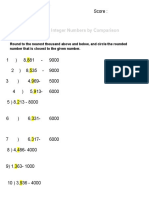 Rounding Integer Numbers by Comparison