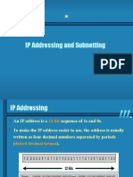 IP Addressing and Subnetting