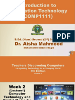 Introduction To Information Technology (COMP1111) : Dr. Aisha Mahmood