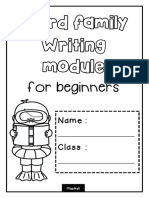 Word Family Writing Module
