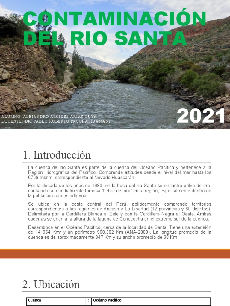 Contaminacion Del Rio Santa | PDF | Impacto humano en el medio ambiente ...