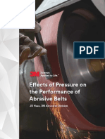 Effects of Pressure On The Performance of Abrasive Belts: JD Haas, 3M Abrasives Division