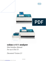 Cobas e 411 Analyzer: Host Interface Manual For Use in The US Document Version 2.3