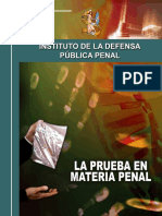 Modulo La Prueba en Materia Penal