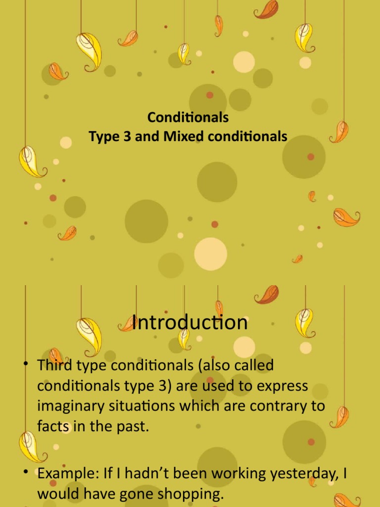 Understanding Third and Mixed Conditionals | PDF | Linguistic ...