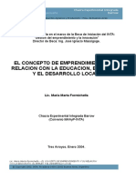 El Emprendimiento y Su Relacion Con El Entorno