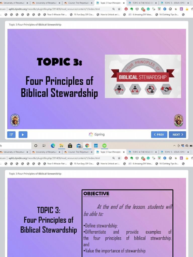 Four Principles Of Biblical Stewardship – LLIRH