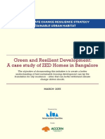 Green and Resilient Development: A Case Study of ZED Homes in Bangalore