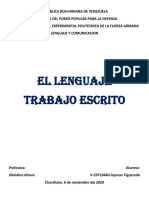 1.3 El Lenguaje Trabajo Escrito