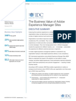 The Business Value of Adobe Experience Manager Sites: Executive Summary