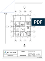 Residence floor plan and elevation