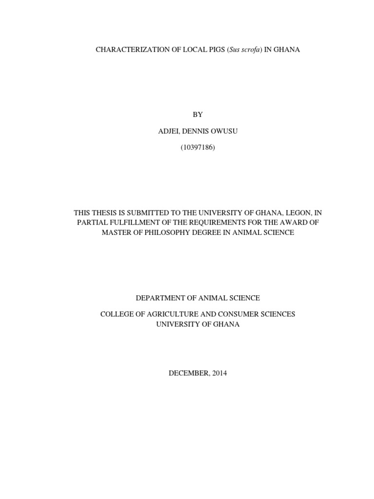 Final Thesis | PDF | Biodiversity | Livestock
