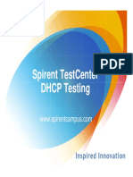 Spirent TestCenter DHCP V3
