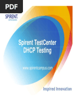 Spirent TestCenter DHCP V3