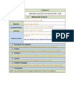 Información General: Formato Resumen Analítico en Educación - Rae 1. Tema: Hipótesis: Actividad Rectora Autor (Es)