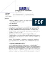 Assignment #3 Fall - 2020 Semester: NAME: Muhammad Azeem Talib ID: 17221 Subject: Data Communication & Computer Networks