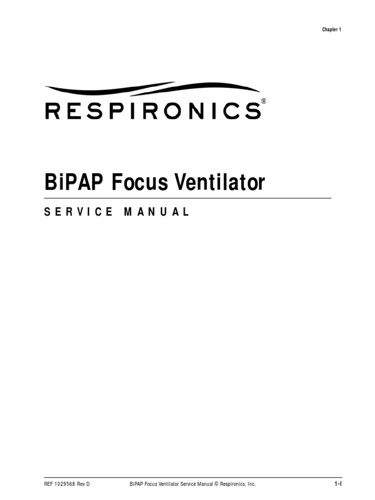 Bipap Focus Ventilator: Service Manual | PDF | Power Supply ...