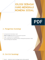 Sosiologi Sebagai Ilmu Yang Mengkaji Fenomena Sosial