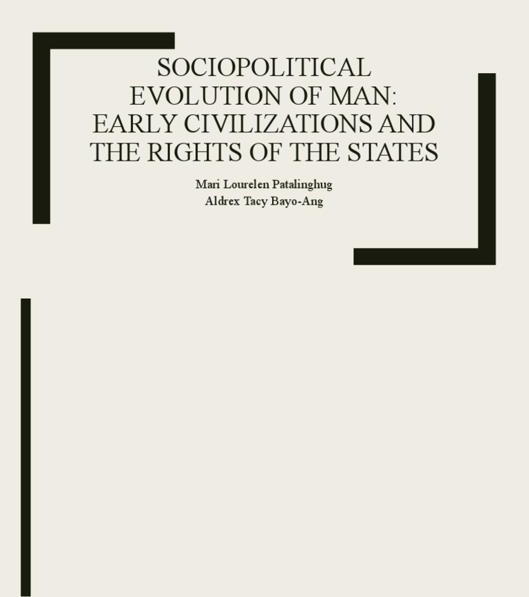 Sociopolitical Evolution of Man PDF