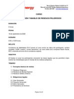 Temario Curso Legislación y Manejo de Residuos Peligrosos 18septiembre2020