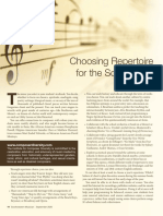 Choosing Repertoire For The School Year