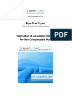 Pipe Flow Expert Non Compressible Results Verification