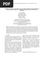 Relações entre Índice de Área Foliar, Área Basal e Índice de Vegetação em relação a diferentes estágios de crescimento secundário