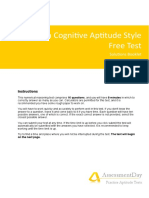 Criteria Cogni+Ve Ap+Tude Style Free Test: Assessmentday