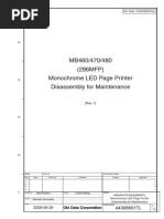 Disassembly For Maintenance MB460 MB470 MB480