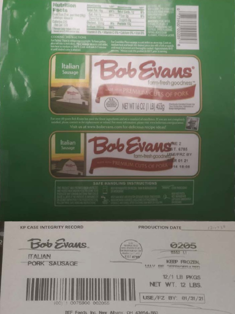 Recall Label 003 2021 | PDF