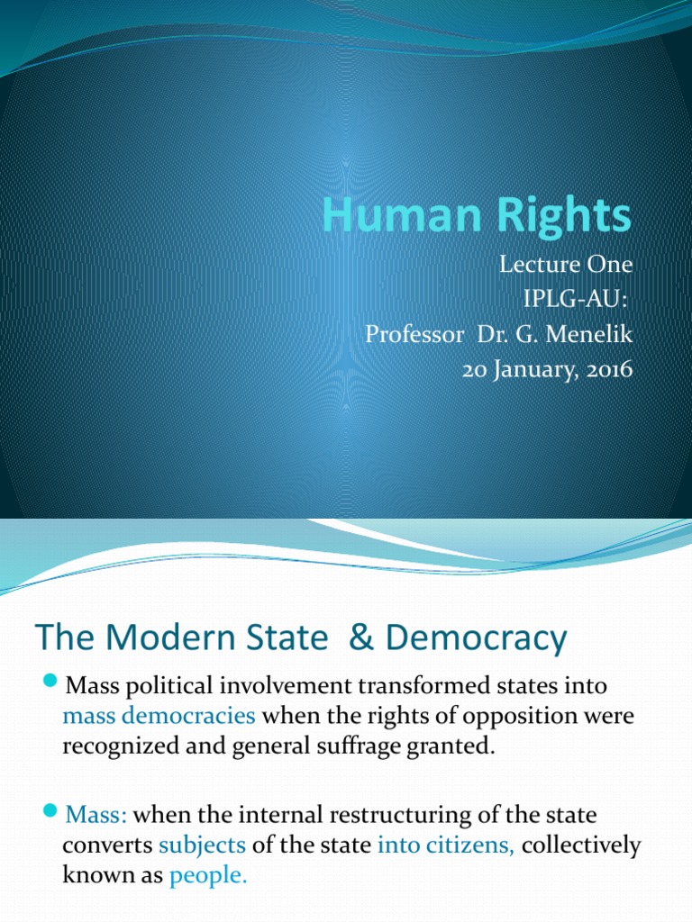 Human Rights and Modern State | PDF | International Human Rights Law ...