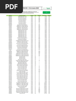 Lista de Precios SCHNEIDER 2020.03 | PDF | Science
