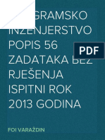 Programsko Inženjerstvo Laboratorijske Vježbe Popis Zadataka (56) Za Pripremu Za Ispitni Rok 2013 Godina