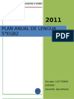 PLAN ANUAL LENGUA 5° 2010