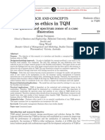 Business Ethics in TQM: Research and Concepts