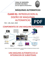 Clase 01 Introduccion Al DISEÑO DE MAQUINAS AUTOMATICAS