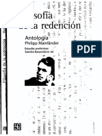 357592956 Philipp Mainla Nder Filosofi a de La Redencio n Antologi A