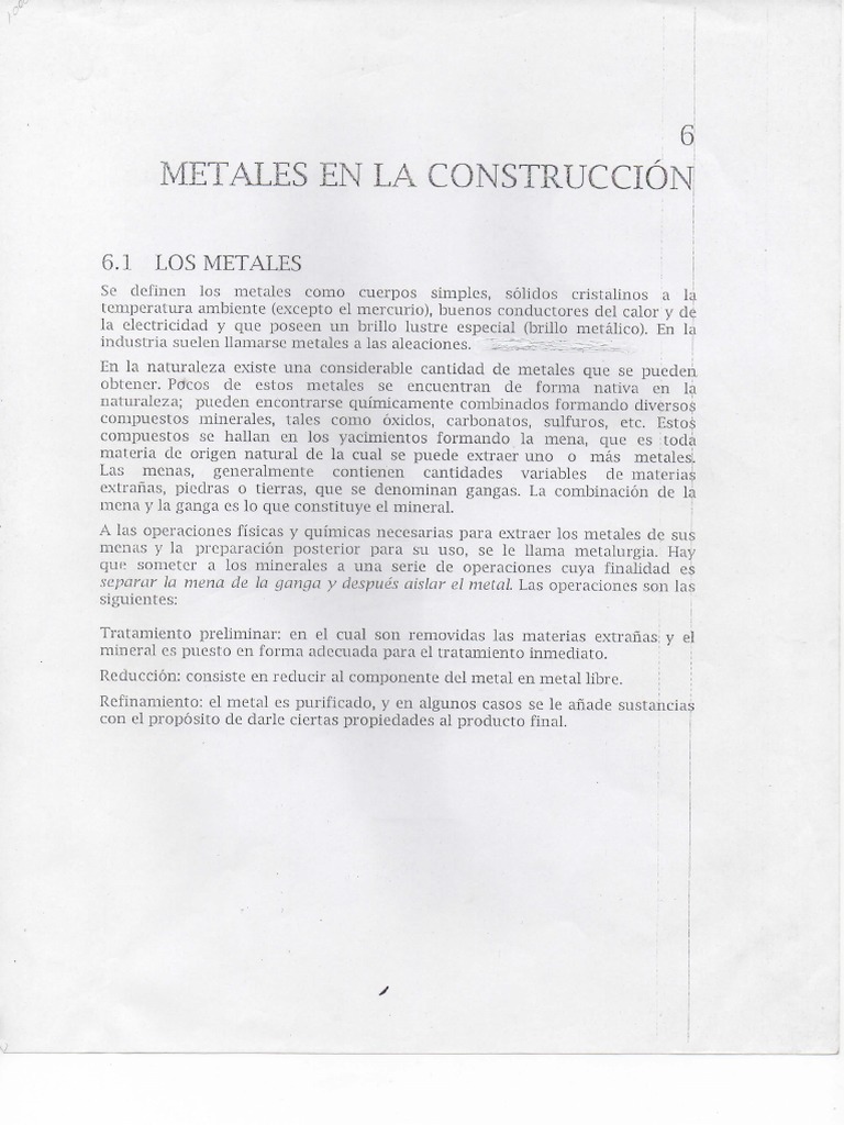 Metales en La Construccion | PDF | Rigidez | Acero