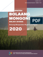 Kabupaten Bolaang Mongondow Dalam Angka 2020