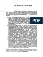 3.3 Desarrollo Cognitivo en La Adultez Madura