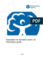 ENVIRONMENT AGENCY 2011 Greywater For Domestic Users