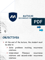 Solving Recurrence Relations