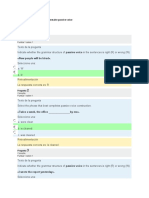 Examen Assignment 5 Questionnaire Passive Voice Idioma Extranjero IV Unit 3