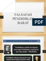 FALSAFAH PENDIDIKAN BARAT