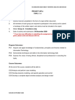 PROJECT (40%) : Cse20303/Dse20103 Object Oriented Analysis and Design