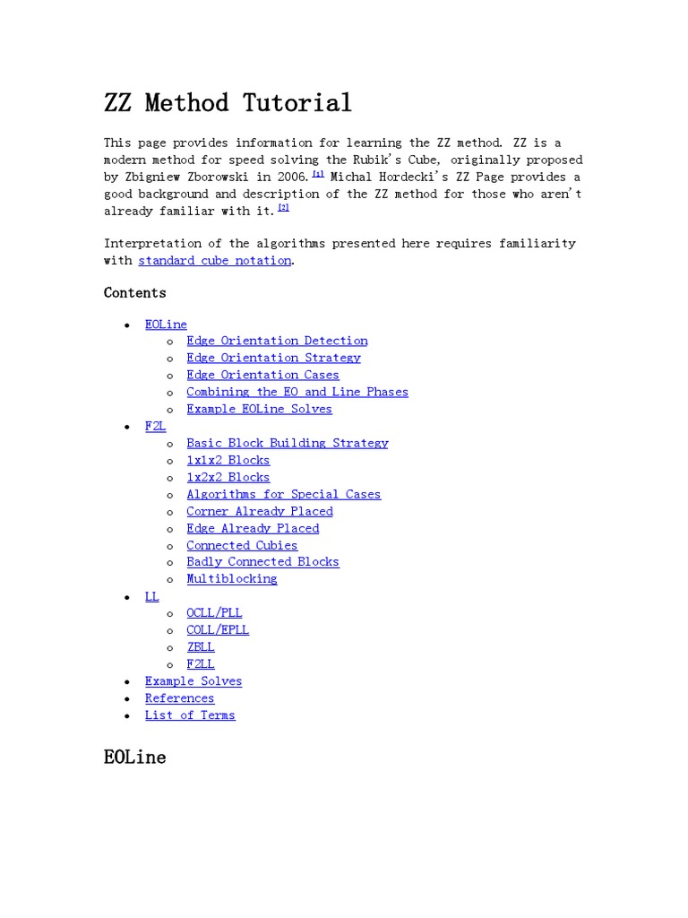 ZZ Method Tutorial PDF Logic Puzzles
