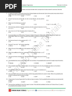 Weekly Exam 3: Probability and Statistics/ Trigonometry