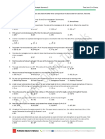 Weekly Exam 5: Solid Mensuration/ Analytic Geometry 1