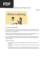 12 Blocks To Listening | PDF | Attention | Communication