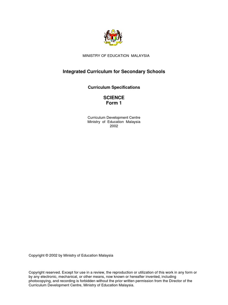 Sains Tingkatan 1  Experiment  Scientific Method